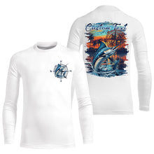 Load image into Gallery viewer, Custom Marlin Fishing Long Seeve Sport Fishing Shirts, Saltwater Performance Fishing Shirt IPHW7071