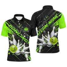 Load image into Gallery viewer, Green Strike Bowling Custom Team Shirts For Men And Women, Bowling League Outfits For Bowlers IPHW6336