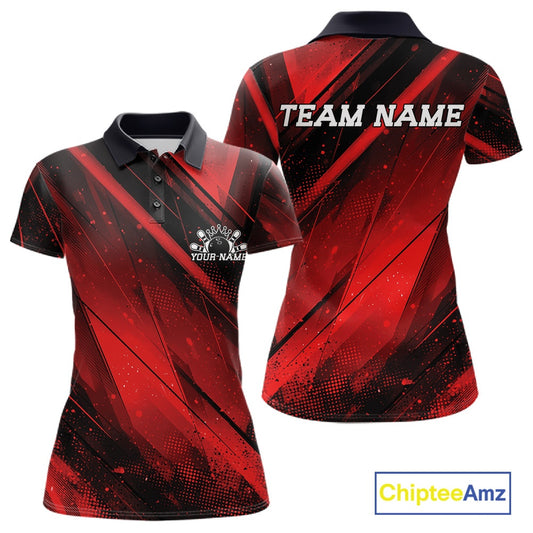 Red and black sports jersey with 'TEAM NAME' text on a white background, featuring Chiptee Amz branding.
