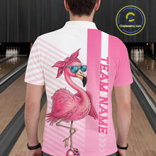 Load image into Gallery viewer, Cute Funny Pink Flamingo Custom Bowling Shirts For Men,  Slay Bowling Team Uniform Outfits IPHW7731