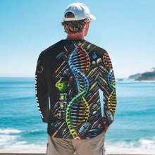 Load image into Gallery viewer, Colorful Fishing DNA Fishing Tools Custom Long Sleeve Tournament Fishing Shirts IPHW8386