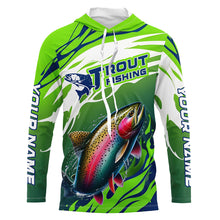 Load image into Gallery viewer, Rainbow Trout Fishing Custom Long Sleeve Fishing Shirts, Trout Fly Fishing Shirts Tournament Jerseys IPHW7183