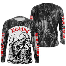 Load image into Gallery viewer, Crappie Fishing Gray Camo Custom 3D Full Printing Shirts, Crappie Long Sleeve Fishing Shirts IPHW6645