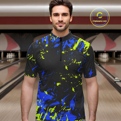 Personalized Bowling Shirts For Men, Bowling Balls And Pins Bowling Team Shirts IPHW4316