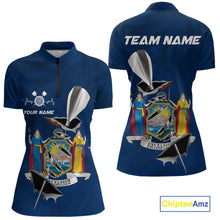 Load image into Gallery viewer, Custom New York State Flag Silver Dart Steel Tip Dart Women Shirt, Dart Team Jerseys IPHW10562