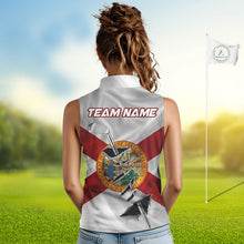 Load image into Gallery viewer, Custom Florida State Flag Golf Club Patriotic Golf Team Shirt For Women, Golfer Outfits IPHW10580