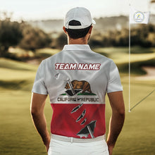 Load image into Gallery viewer, Custom California State Flag Golf Club Golf Team Shirt For Men, Golfer Outfits IPHW10581
