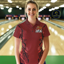 Load image into Gallery viewer, Red Custom Funny Turkey Bowling Jerseys, Bowling Team League Shirt Women Bowlers Outfit IPHW10809
