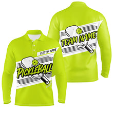 Load image into Gallery viewer, Personalized Men'S Pickleball Polo Shirts, Pickleball Tournament Shirts For Team | Green IPHW6705