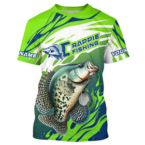 Personalized Crappie Fishing Jerseys, Crappie Fishing Long Sleeve Tournament Fishing Shirts IPHW7027