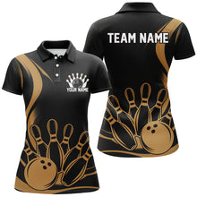 Load image into Gallery viewer, Custom Vintage Ladies Bowling Shirts, Classic Bowling Team Shirts Bowling Jerseys | Yellow IPHW7271