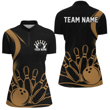 Load image into Gallery viewer, Custom Vintage Ladies Bowling Shirts, Classic Bowling Team Shirts Bowling Jerseys | Yellow IPHW7271