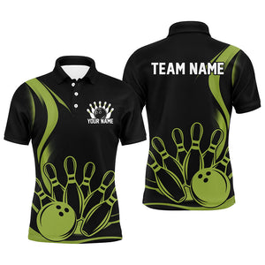 Custom Vintage Bowling Shirts For Men, Classic Bowling Team Shirts Bowling Jerseys | Green IPHW7272