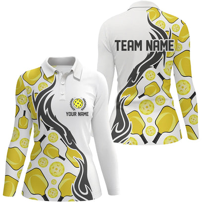 Custom Women's Pickleball Polo Shirts With Team Name, Outdoor Pickleball Outfits For Players IPHW5195