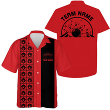 Load image into Gallery viewer, Custom Retro Style Bowling Button Up Shirt, Vintage Bowling Hawaiian Team Shirt IPHW10080