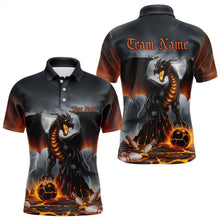 Load image into Gallery viewer, Custom Thunder Lightning Dragon Bowling Polo Shirts For Men,Dragon Bowling Team Shirt IPHW8300