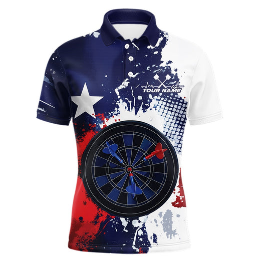 Custom Grunge Texas Flag Dart Multi Styles Shirts For Dart Players, Texas Dartboard Darts Jerseys IPHW10395