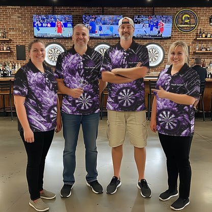 Custom Purple Ice Crystal Dart Jerseys, Ice Dart Team Multi Styles Shirts For Men, Women And Kids IPHW10404