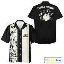 Load image into Gallery viewer, Custom Bowling Pin Pattern Vintage Bowling Team Shirt, 50S Retro Bowlers Outfit IPHW10087