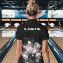 Load image into Gallery viewer, Custom Smoke Bowling Shirts For Women, Bowling Uniform Team Bowling Jerseys IPHW7373