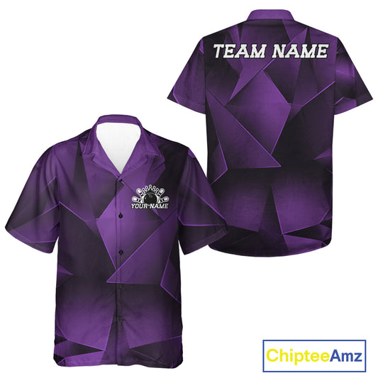 Purple and black patterned shirt with 'TEAM NAME' text on a white background, featuring Chiptee Amz branding.
