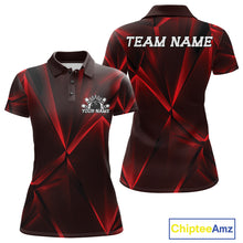 Load image into Gallery viewer, Red and black sports jersey with customizable text on a white background