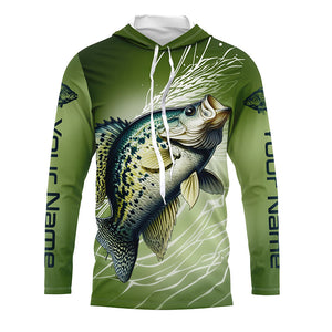 Crappie Fishing Custom Long Sleeve Tournament Shirts, Crappie Skin Fishing Jerseys IPHW6375