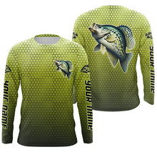 Load image into Gallery viewer, Crappie Fishing Custom Long Sleeve Tournament Fishing Shirts, Crappie Fisherman Fishing Jerseys IPHW6414