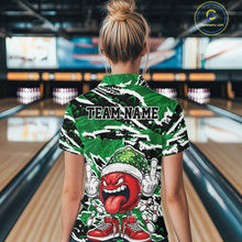 Load image into Gallery viewer, Custom Funny Christmas Bowling Women Quarter-Zip Shirts, Crazy Bowling Ball Xmas Outfit IPHW10132