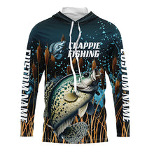 Load image into Gallery viewer, Crappie Fishing Customized Long Sleeve Tournament Fishing Shirts, Crappie Fishing Jerseys IPHW6633