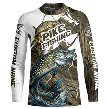 Load image into Gallery viewer, Custom Pike Fishing Long Sleeve Tournament Fishing Shirts, Pike Fishing Jerseys IPHW6452