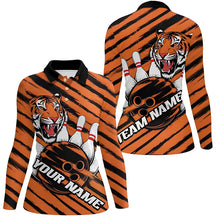 Load image into Gallery viewer, Custom Tiger Bowling Shirts For Women, Tiger Bowling Team Shirt Bowler Uniform Outfits IPHW7981