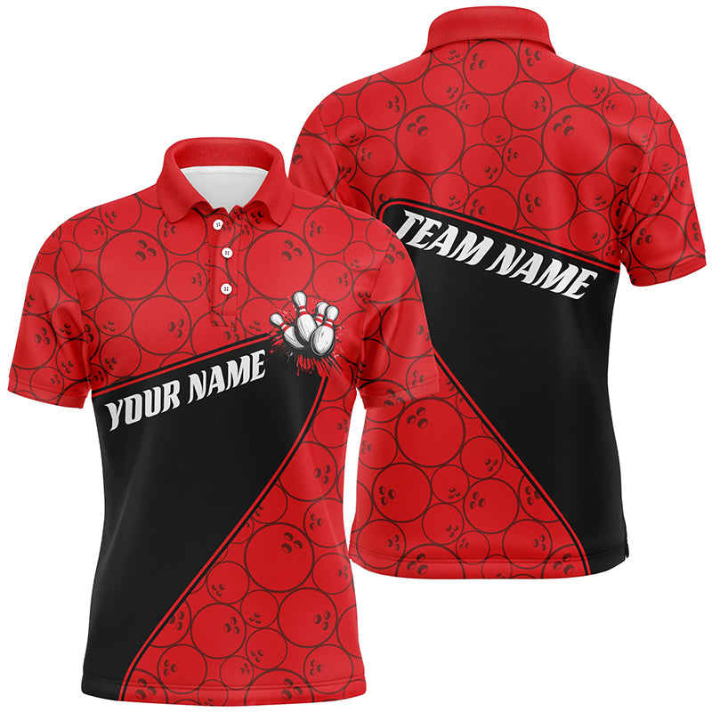 Custom Multi-Color Bowling Ball Pattern Team Shirts For Men And Women And Kids IPHW6563