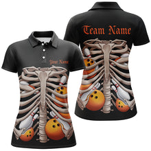 Load image into Gallery viewer, Bowling Balls And Pins Inside The Rib Cage Custom Halloween Skeleton Shirts For Men IPHW7601