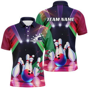 Custom Christmas Bowling Team Shirt For Men, Personalized Bowling Shirts Bowlers Outfits IPHW7843