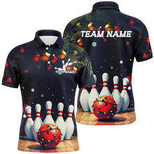 Load image into Gallery viewer, Christmas Bowling Shirts For Men, Custom Christmas Bowling Team Uniform Bowlers Otufits Gift IPHW7844