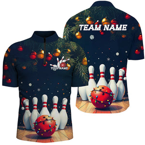 Christmas Bowling Shirts For Men, Custom Christmas Bowling Team Uniform Bowlers Otufits Gift IPHW7844