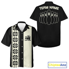Load image into Gallery viewer, Custom Classic Retro Style Bowling Shamrock Pattern Vintage Bowling Team Shirts IPHW10081