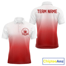 Load image into Gallery viewer, Custom Name Red Bowling Jerseys For Men, Bowling League Polo Shirt Bowler Outift IPHW10656