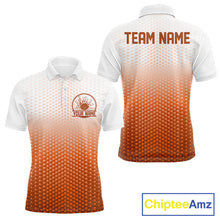 Load image into Gallery viewer, Custom Name Orange Bowling Jerseys For Men, Bowling League Polo Shirt Bowler Outift IPHW10659