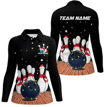 Load image into Gallery viewer, Red Custom Christmas Bowling Team Shirts For Women, Xmas Bowling Team Outfits Gifts IPHW7856