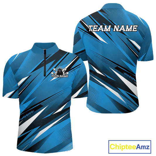 Blue sports jersey with 'Team Name' text on a white background, featuring a logo and 'Chiptee Amz' branding.