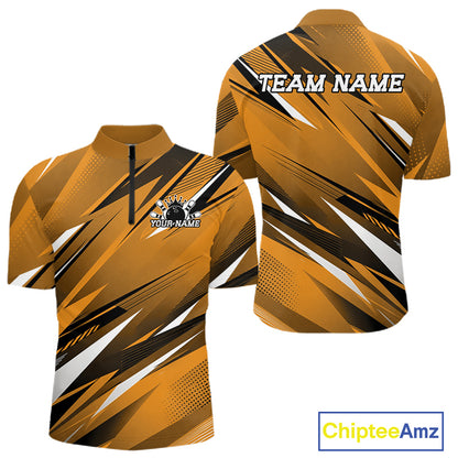Orange and black sports jersey with 'Team Name' text on a white background