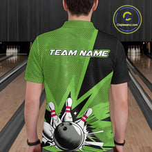 Load image into Gallery viewer, Custom Green Bowling Jerseys, Bowling Team Men Polo Shirts Bowling League Shirt IPHW9392