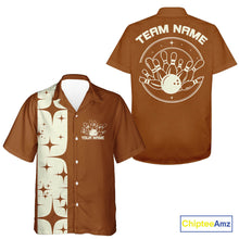 Load image into Gallery viewer, Custom Vintage Bowling Men And Women Hawaiian Shirts, Retro Style Bowling Team Shirt IPHW10078