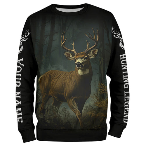 Deer Hunting Customize Name 3D All Over Printed Shirts, personalized Deer hunting apparel NQS698