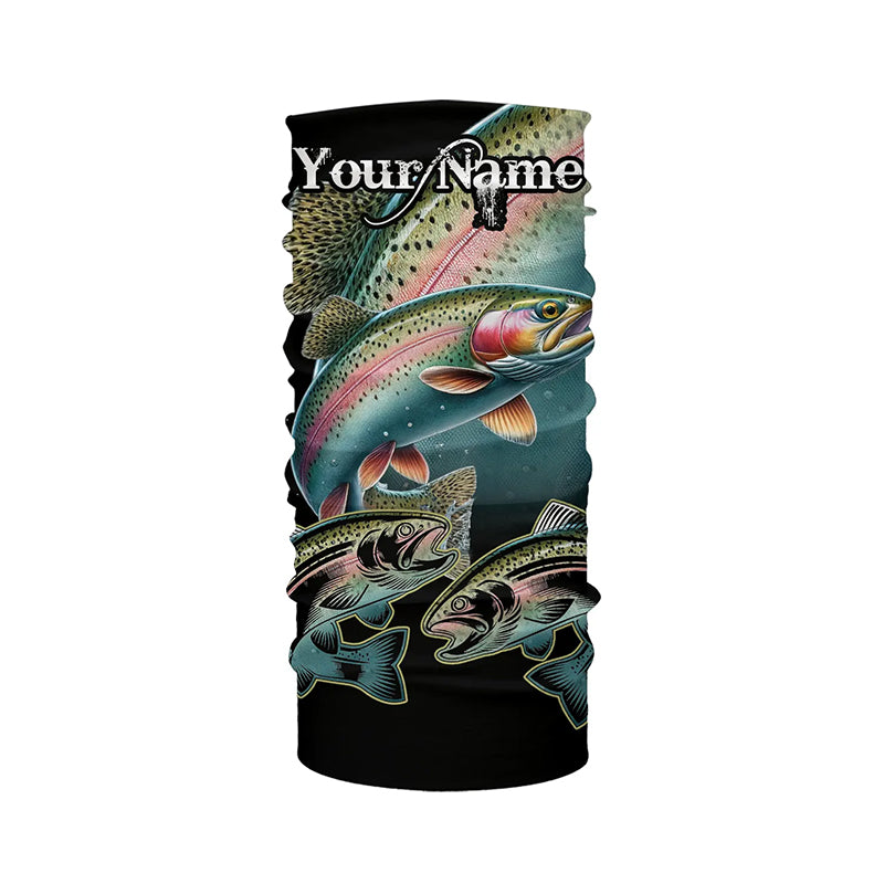 Rainbow Trout Fishing Customize Name UV protection long sleeves fishing shirt, gifts for fishing lover NQS1790
