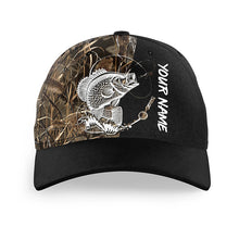 Load image into Gallery viewer, Crappie Fishing Tattoo camo Custom fishing hat Unisex Fishing Baseball Angler camo hat NQS2663