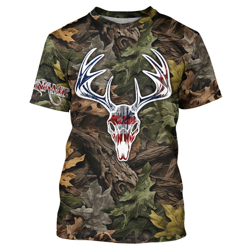 American deer buck hunting camouflage hunting clothes Customize Name 3D All Over Printed Shirts NQS1046