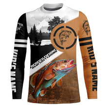 Load image into Gallery viewer, Redfish Puppy Drum Fishing customize name performance fishing shirt UV protection long sleeves NQS614